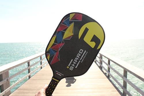 GAMMA Sports Shard NeuCore Pickleball Paddle, Graphite Power Surface and Honeycomb Grip, Extra Spin Shard