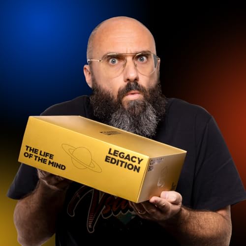 The Curiosity Box Science Gadgets for Teenagers and Adults, STEM Collection with Gyroscope, Astonishing Ruler, Soma Cube, Solar System Decals, Art Forms in Nature Book + Vsauce Vice T-Shirt (3XL)