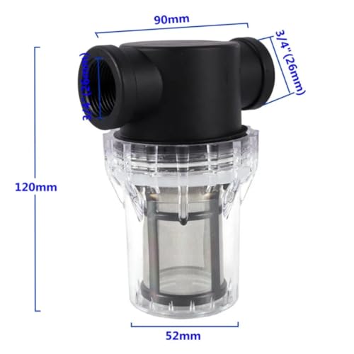 Caplide Pre Filter Cold Plunge pre Filter. 80 Mesh. 3/4" Threaded Female connectors. Cold Plunge in-line pre-Filter. Protect Your Cold Plunge Chiller and Pump.