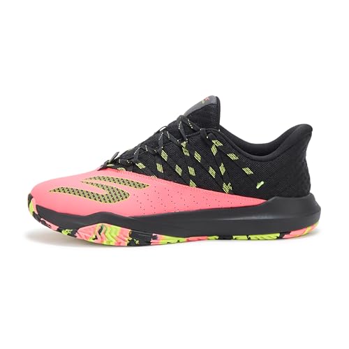Skechers Men's Viper Court Rally Pickleball Sneaker, Coral/Multi, 9.5