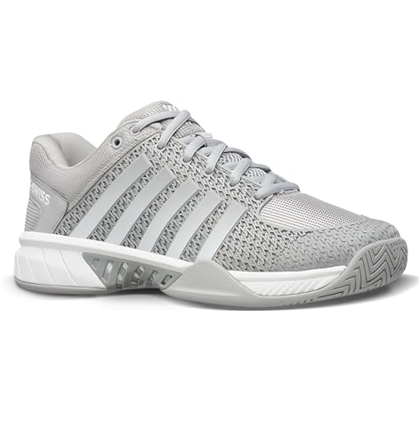 K-Swiss Women’s Express Light Pickleball Shoes – Lightweight Breathable Court Shoe, Stable Support, Durable Toe Protection, Highrise/White, 9 W