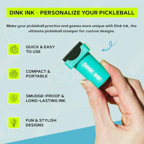 Dink Ink Letters - Self-Inking Reusable Pickleball Marker | Personalize Your Pickleballs with Precision | Quick-Dry, Smudge-Free Durable Ink | Perfect for Marking Your Pickleballs (Letter Y)