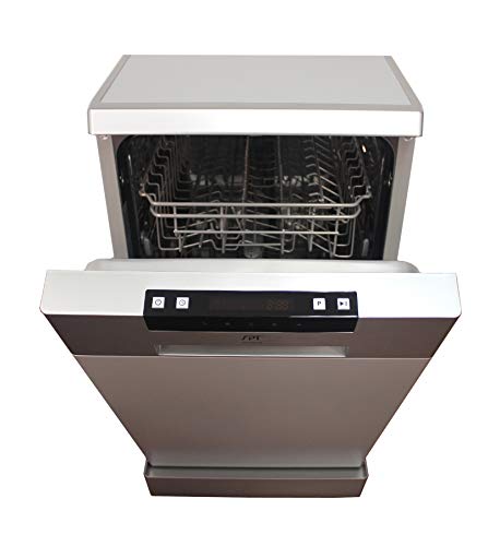SPT SD-9263SS 18″ Wide Portable Stainless Steel Dishwasher with ENERGY STAR, 6 Wash Programs, 8 Place Settings and Stainless Steel Tub