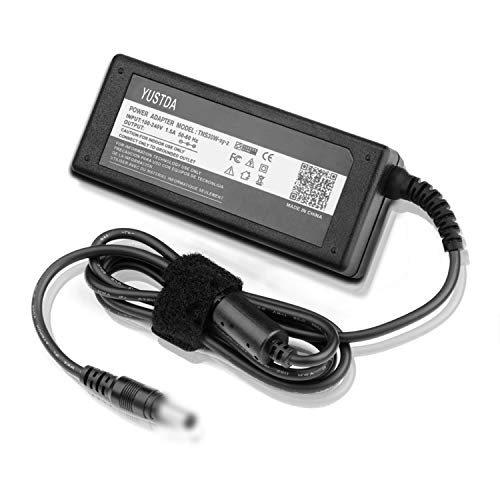 Yustda New AC/DC Adapter Replacement for Anker A1720 521 200W/256Wh Portable Power Station Solar Generator Backup Battery LiFePO4 11-28V 5.5A 65W Power Supply Cord Cable Battery Charger Mains PSU