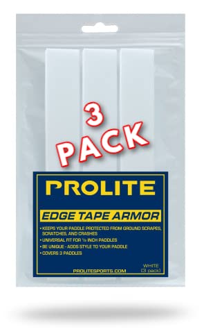PROLITE Pickleball Paddle - Edge Tape Armor (White, 3-Pack)