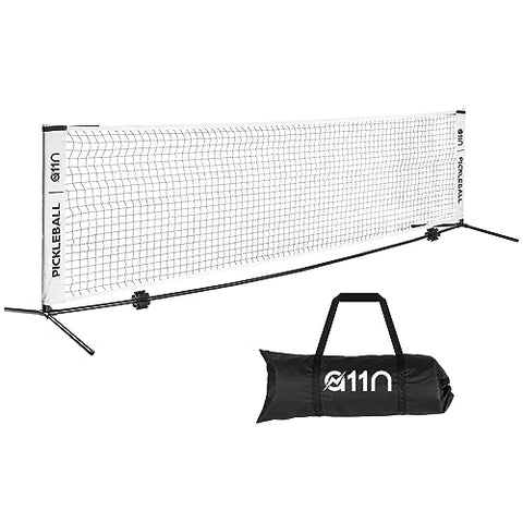 A11N SPORTS Portable Pickleball Net for Driveway - Half Court Size, 11ft Net for Pickleball, Kids Tennis, Soccer Tennis