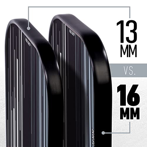 Franklin Sports Pro Pickleball Paddles - Signature Series Pro Paddle with MaxGrit Surface - USA Pickleball (USAPA) Tournament Approved - 16mm Polypropylene Core - Black