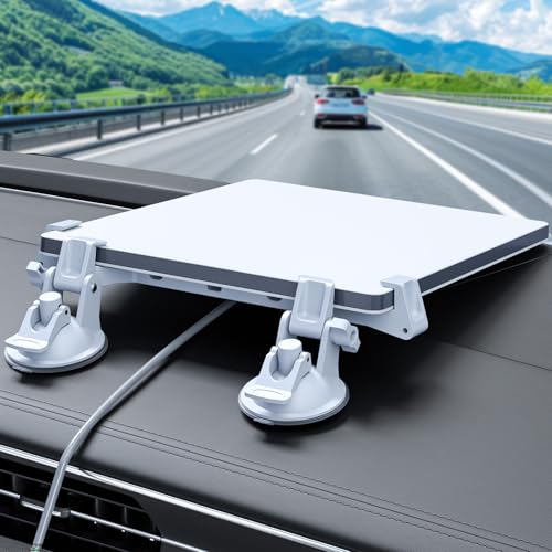 FONKEN for Starlink Mini Car Mount for Dashboard for Starlink Mini Dash Mount for Starlink Mini Suction Cup Mount for Dashboard & Windshield Suitable Most Vehicles and Ensures Stable Satellite Signal