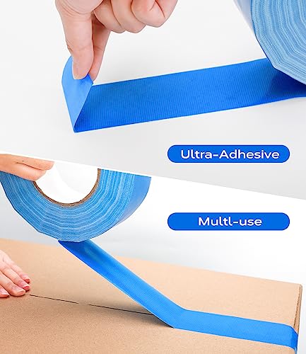 Mibhuvan Outdoor Pickleball Court Tape, 2in x 230FT Pickleball Tape Lines for Indoor Outdoor Sports Court Fast Marking, Such as Badminton, Tennis, Basketball, or Pickleball Court, Blue