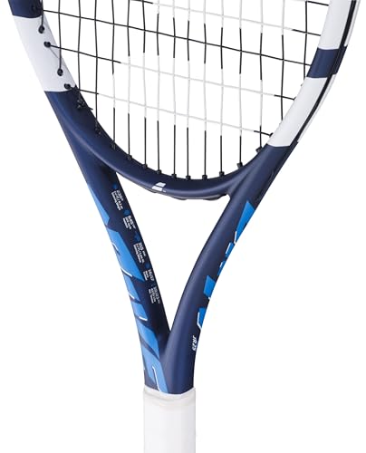 Babolat Drive Junior 25 Inch 11th Gen Tennis Racquet (Blue/White) with Optional Accessories
