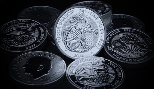 2024 2 oz British Silver Royal Tudor Beasts - Tudor Dragon Coin Brilliant Uncirculated with a Certificate of Authenticity £5 Seller BU