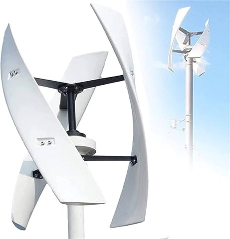 Lbxlhr 10000W/12000W Upgraded Wind Vertical Axis Turbine Generator 12V 24V 48V 220V with MPPT Controller Wind Turbine Kit for Hybrid Wind Solar System(10000w,48v)
