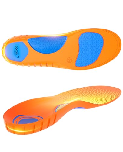 Plantar Fasciitis Insoles for Men & Women,High Arch Support Insoles for Pain Relief, 220+lbs Removable Insoles for Flat Feet,Birthday Gifts for Men Women Dad Mom,Stocking Stuffers Christmas Gifts（L