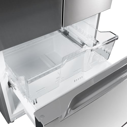 KoolMore 30-Inch and 18.5 cu. ft. Counter Depth French Door Refrigerator with Three Doors and Deep Freezer in Stainless-Steel (KM-RERFDSS-18C)