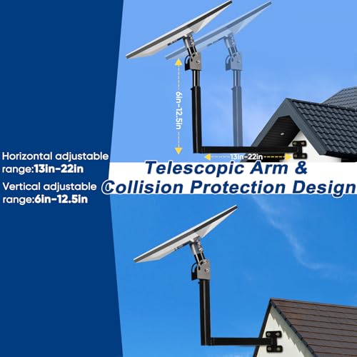 Starlink Mount, Telescoping Gen 3 Starlink Wall Mount, Starlink Standard Mounting Kit-Include Starlink Gen 3 Pipe Adapter