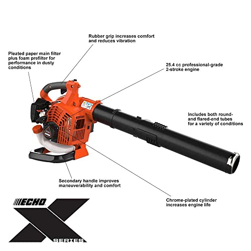 Echo 172 MPH 456 CFM 25.4 cc Gas 2-Stroke X Series Handheld Leaf Blower PB-2620
