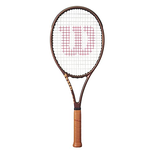 Wilson Pro Staff 97UL V14 Performance Tennis Racket - Grip Size 1-4 1/8", Strung with Sensation 16 Natural at Mid Range Tension