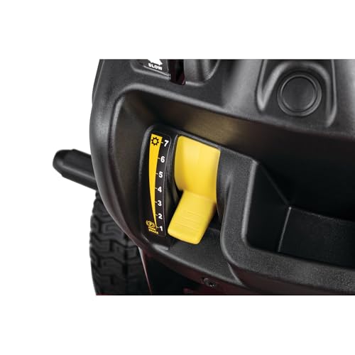 CRAFTSMAN 42" Gas Riding Lawn Mower with 17.5 HP* Briggs and Stratton Single-Cylinder Engine, Gas Lawn Tractor with 7-Speed Transmission, Red/Black (13AN77XSA93)