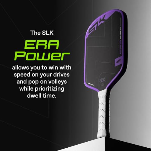 Selkirk Sport SLK ERA Power Pickleball Paddle | Carbon Fiber & Fiberglass Hybrid Face for Power, Spin & Control | Dynamic Fusion Core | Professional Pickleball Paddles | Elongated Ultraviolet