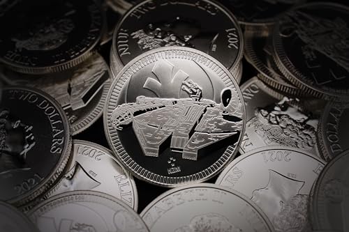 2021-1 oz Niue Silver Star Wars Millennium Falcon Coin Brilliant Uncirculated with Certificate of Authenticity $2 Seller BU