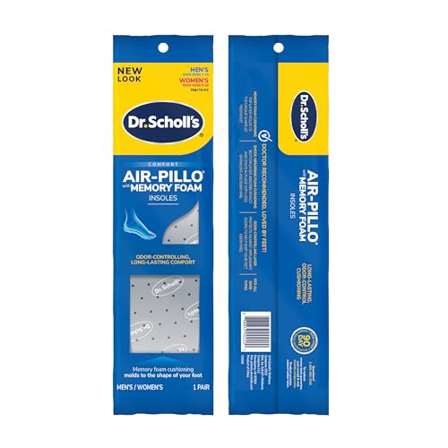 Dr. Scholl's Insoles Air-Pillo Cushioning - 3 Pairs (Men's Sizes 7-13 & Women's Sizes 5-10)