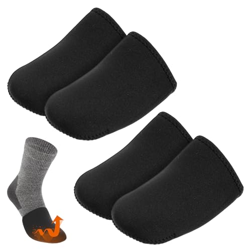 2 Pairs Ice Bath Toe Warmers, Cold Plunge Toe Covers, Soft Reusable Neoprene Toes Socks Foot Warmer Booties for Ice Baths & Cold Plunge Tub Accessories, Hiking, Camping(M)
