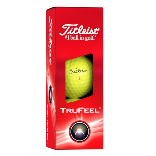 Titleist TruFeel Golf Balls, Yellow (One Dozen)