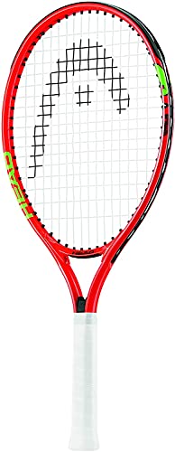 HEAD Speed Junior Pre-Strung Tennis Racquet, Lightweight Youth Tennis Racket for Kids & Beginners, Durable Aluminum Frame, Age 4-6, 21 inch, Red