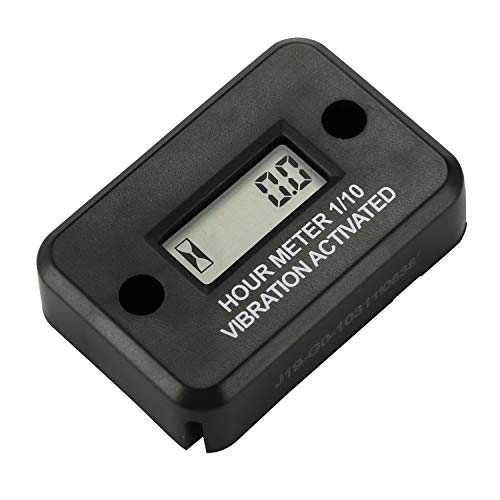 AIMILAR Vibration Hour Meter - Waterproof Hourmeter for Gas Diesel Engine Motors Lawn Mower Air Compressor
