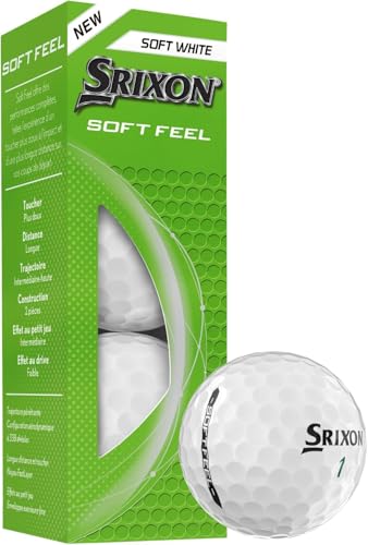Srixon Soft Feel Golf Balls, Soft Feel 14, (24 Pack), White