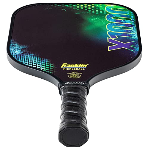 Franklin Sports Pickleball Paddle - X-1000 Polypropylene Core Racket - Official USA Pickleball (USAPA) Approved Paddle - Lightweight Pro Racket - Green - 8mm Thick Core