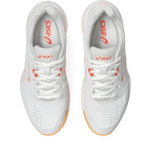 ASICS Women's Gel-RENMA Pickleball Shoes, 8.5, White/Vivid Coral