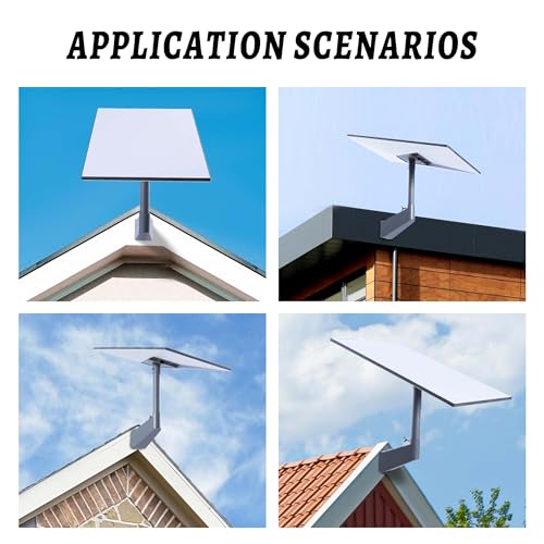 Starlink Gen 3 Mount Starlink V3 Mount Kit, Pole Mount, Roof Mount, Short Wall Mount. Starlink Gen 3 Pole Bracket and Complete Mounting Kit, perfect for holding your Starlink V3 Standard Antenna(Grey)
