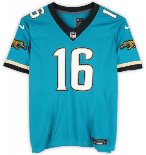 Trevor Lawrence Jacksonville Jaguars Autographed Throwback Limited Jersey - Autographed NFL Jerseys