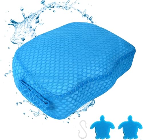 Hot Tub Booster Seat, Weighted SPA Booster Seat Cushion for Adults, 3D Air Mesh Hot Tub Seat Accssories with Non-Slip Micro Dot Bottom,Indoor or Outdoor Quick Dry Hot Tub Pillow