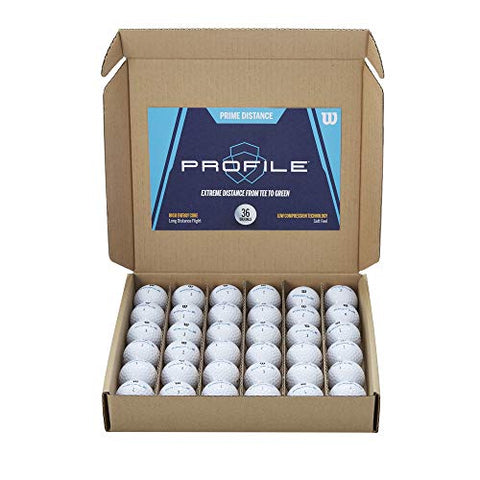 WILSON Profile Distance Golf Ball 36 Pack