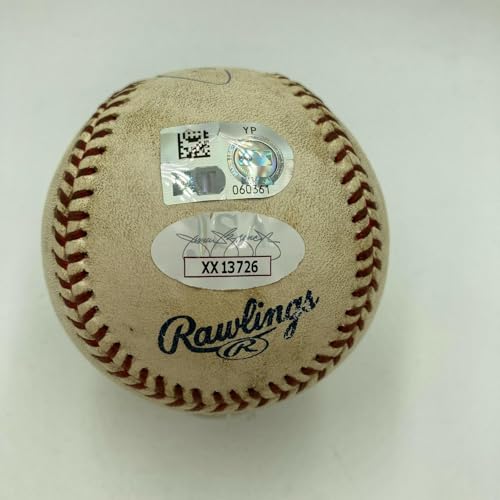 Historic Derek Jeter "The Flip Play" Final Out Signed Game Used Baseball JSA - MLB Autographed Game Used Baseballs