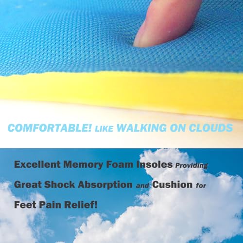 Shoe Insoles, Orthotic Insoles, Memory Foam Insoles Providing Great Shock Absorption and Cushion, Best Insoles for Men and Women for Everyday Use (M)