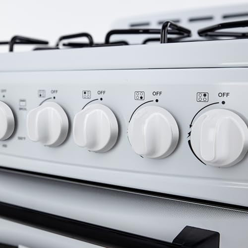 Avanti Gas Range Oven, Compact Freestanding Design, 4 Sealed Burners with Electronic Ignition, 2.1 Cu.Ft. Capacity Features Framed Glass Door Storage Drawer Broiler and Accessories, 20-Inch, White
