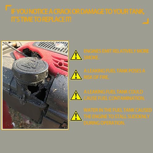 691993 Fuel Tank with Shut Off Valve and Fuel Cap 4 Quart for B&S Remote Mounting Compatible with Lawn and Garden Equipment Engines, Some Specific Snow Blower, Tiller, Log Splitter