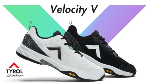 Tyrol Women's Velocity V Pickleball Shoe - Black/Purple - 7