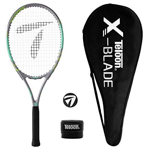 Teloon Recreational Adult Tennis Rackets-27 inch Tennis Racquet for Men and Women College Students Beginner Tennis Racket. (V8-Gray Green)