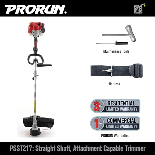 PRORUN 25.4cc 17-in. Gas-Powered 2-Cycle Straight Shaft Trimmer