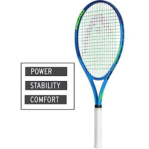 HEAD Ti. Conquest Tennis Racquet, Nano Titanium Technology, Oversized 108 sq in Head, Lightweight O-Beam Construction, Pre-Strung Beginner & Recreational Tennis Racquet, 4 1/4 Inch Grip