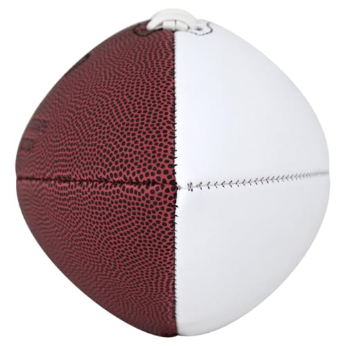 Baden Mini 8.5-Inch Size Autograph Football with 2 Brown and 2 White Panels