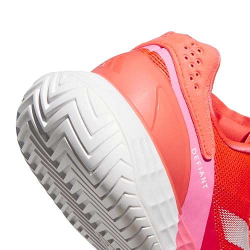 Adidas Womens Defiant Speed 2 Tennis, Lucid Red/Zero Metallic/Lucid Pink, 9