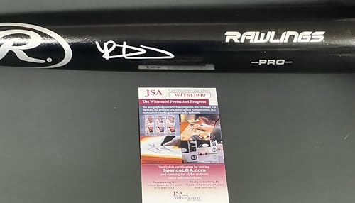 Riley Greene Detroit Tigers Autographed Signed Black Baseball Bat JSA Witness COA