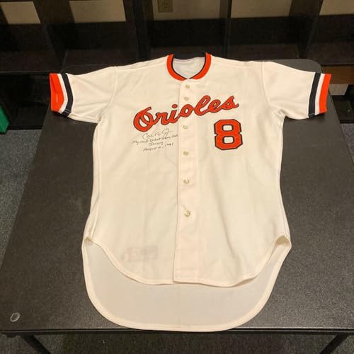 Cal Ripken Jr. 1981 Rookie MLB Debut Signed Game Used Jersey Mears 10 Ripken LOA - MLB Autographed Game Used Jerseys