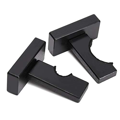TOBWOLF 2PCS Baseball Bat Display Case, Baseball Bat Hanger Holder, Wall Mount Baseball Bat Horizontal Rack, Baseball Bat Bracket - Black