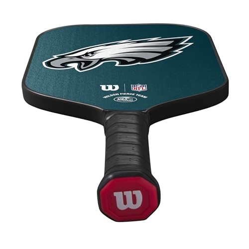 Wilson NFL Collection Fierce Team Pickleball Paddle - Grip Size 2-4 1/4", Philadelphia Eagles